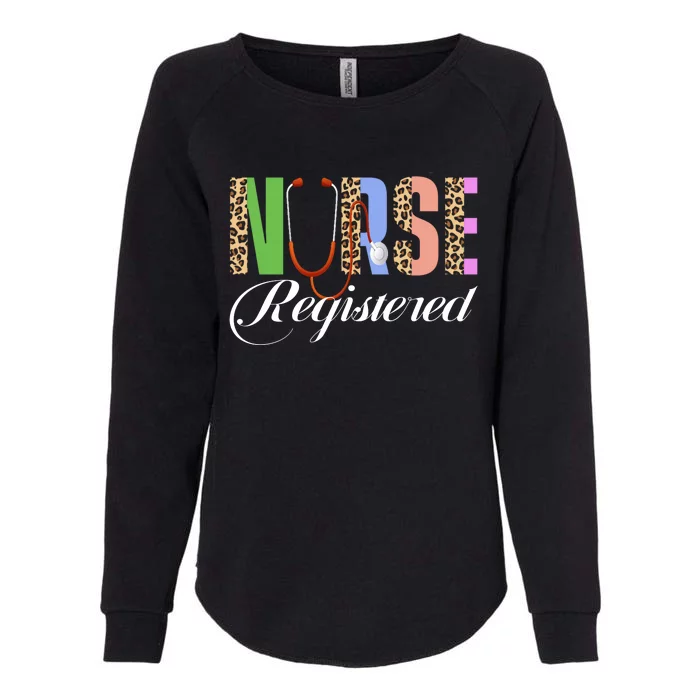 Print Surgical Nursing School Med Surg Nurse Leopard Womens California Wash Sweatshirt