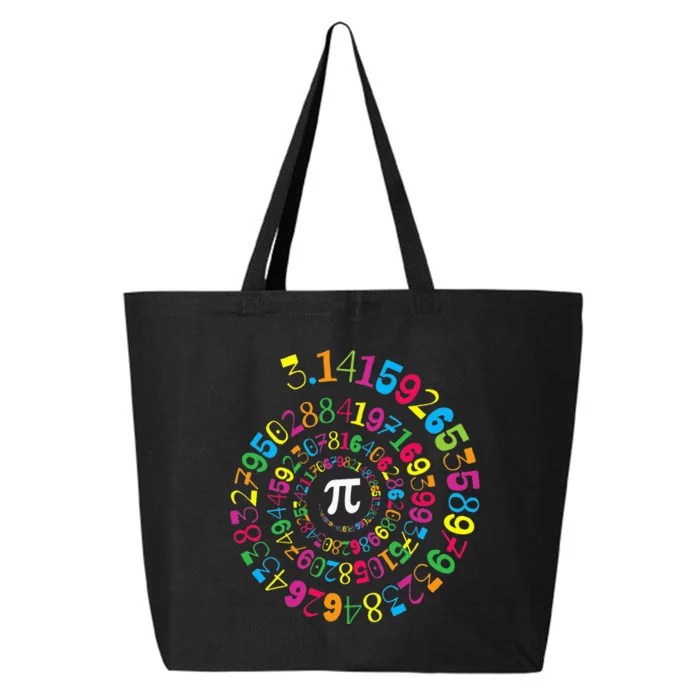 Pi Spiral Novelty Math Geek 3.14 Pi Day 25L Jumbo Tote