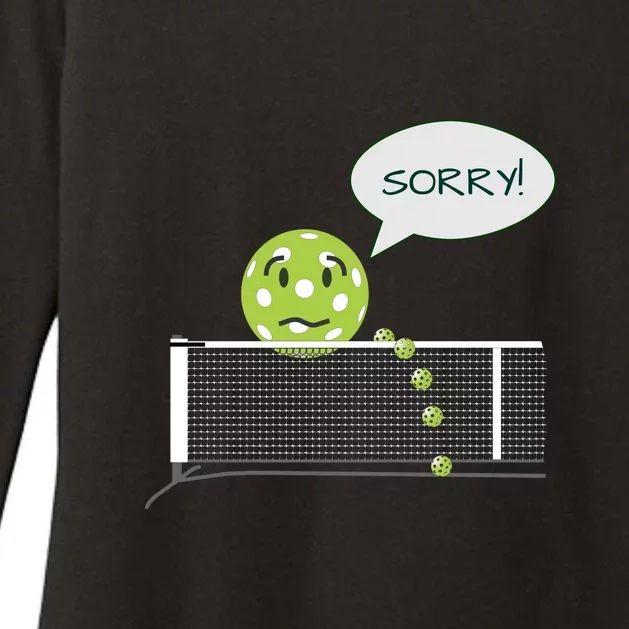 Pickleball Sorry Not Sorry Front & Back Womens CVC Long Sleeve Shirt