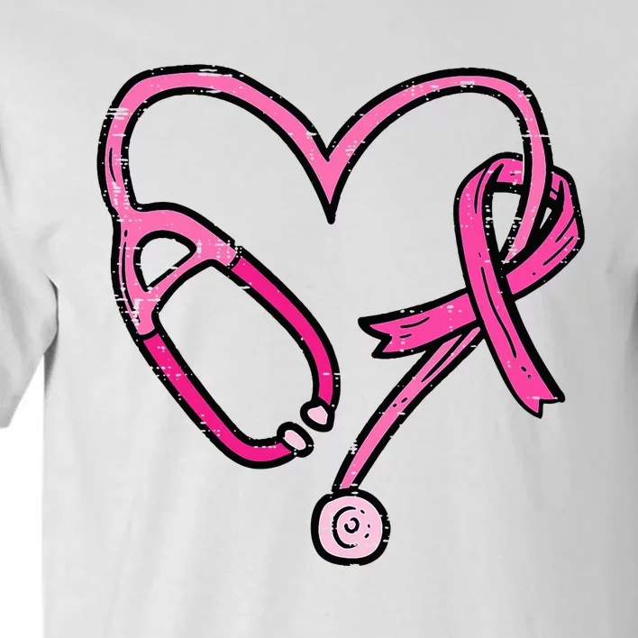 P.I.N.K Stethoscope Nurse Medical Breast Cancer Awareness Tall T-Shirt