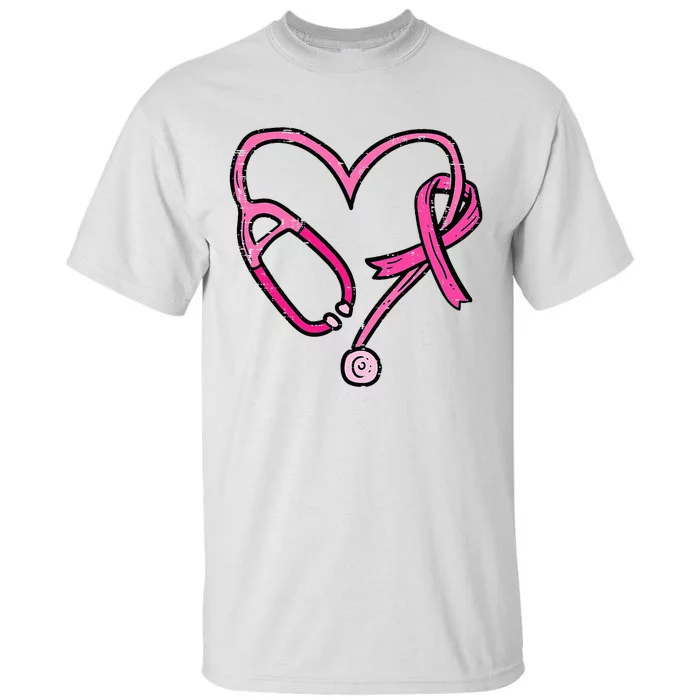 P.I.N.K Stethoscope Nurse Medical Breast Cancer Awareness Tall T-Shirt