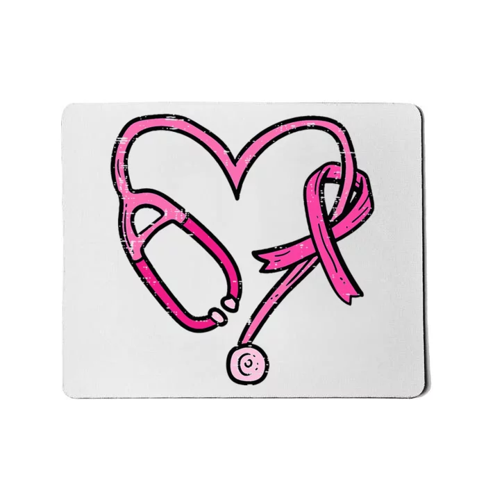 P.I.N.K Stethoscope Nurse Medical Breast Cancer Awareness Mousepad