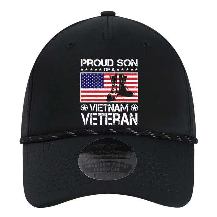 Proud Son Of Vietnam Veteran US Flag Boots Veteran Day Performance The Dyno Cap