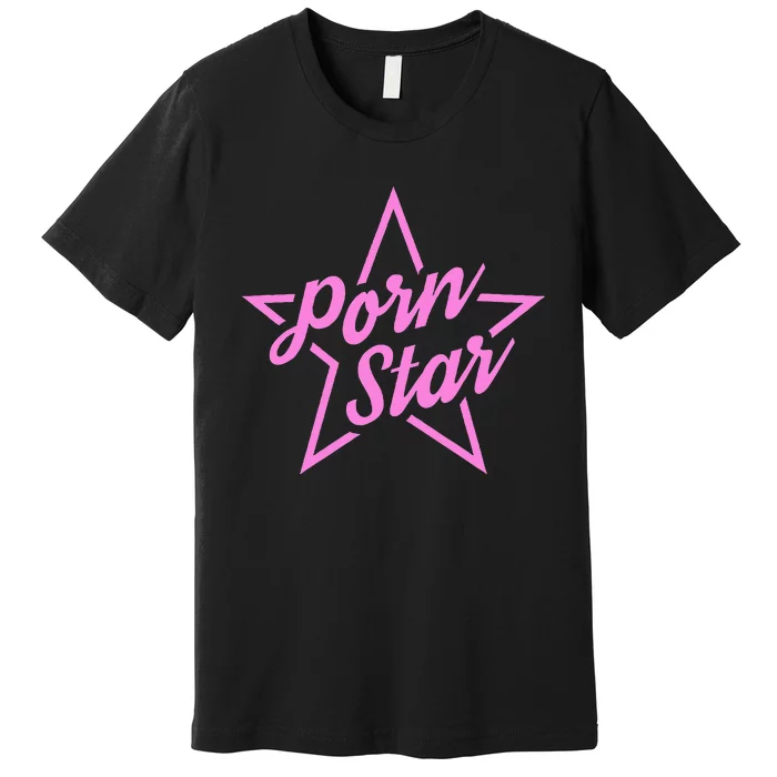 Porn Star Outline Graphic Premium T-Shirt