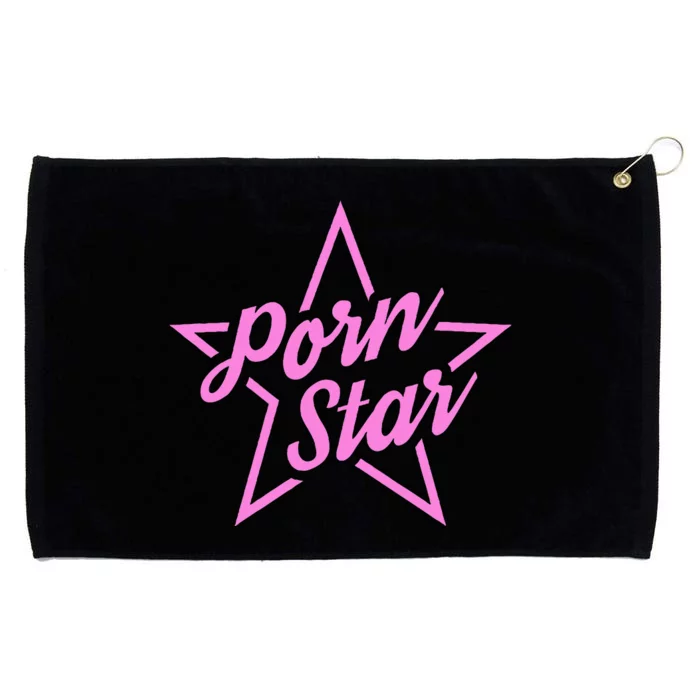 Porn Star Outline Graphic Grommeted Golf Towel