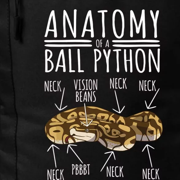 Python Snake Owner Anatomy Of A Ball Python Daily Commute Backpack