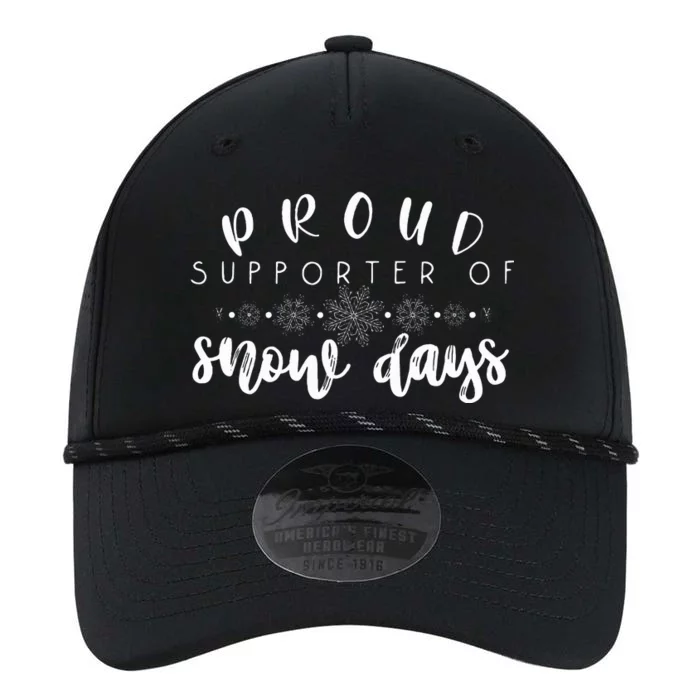 Proud Supporter Of Snow Days Funny Teacher Merry Christmas Performance The Dyno Cap