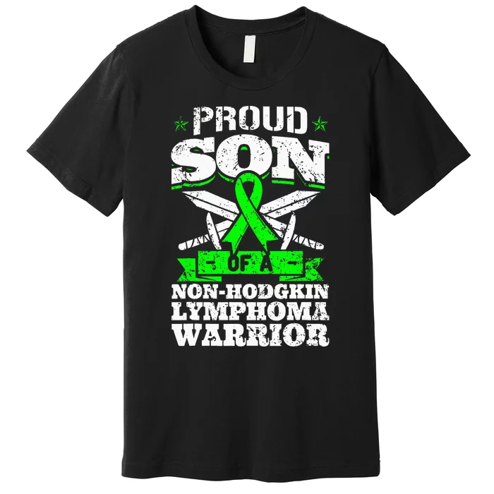 Proud Son Of A Non Hodgkin Lymphoma Warrior Awareness Premium T-Shirt