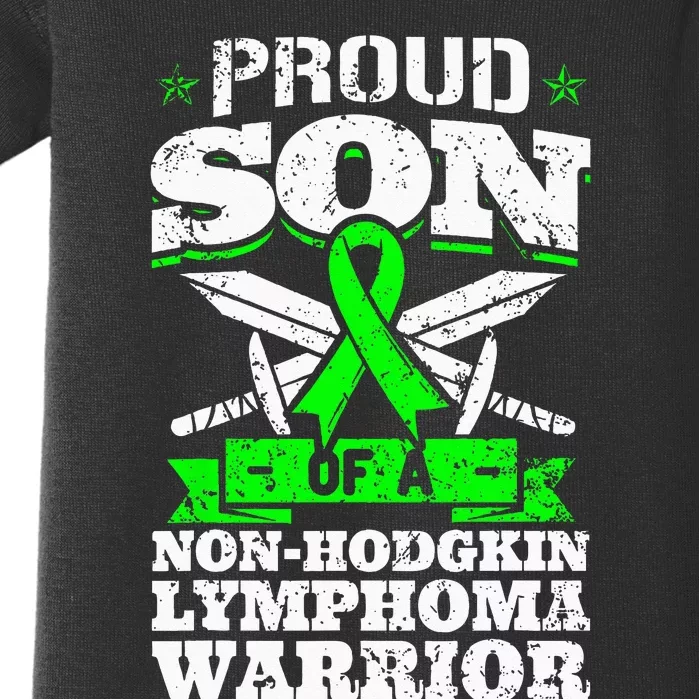 Proud Son Of A Non Hodgkin Lymphoma Warrior Awareness Baby Bodysuit