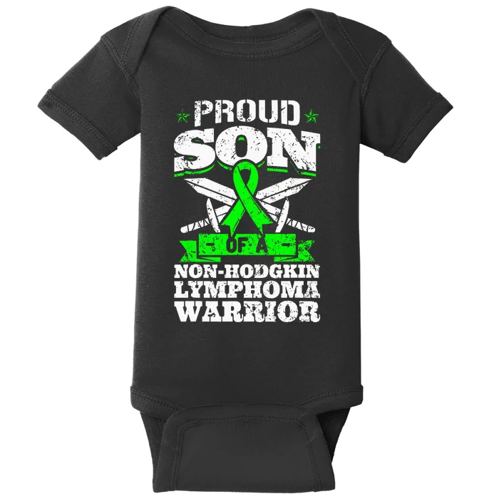 Proud Son Of A Non Hodgkin Lymphoma Warrior Awareness Baby Bodysuit