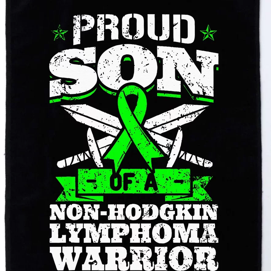 Proud Son Of A Non Hodgkin Lymphoma Warrior Awareness Platinum Collection Golf Towel