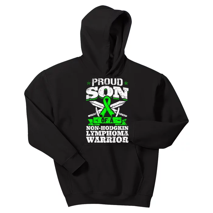 Proud Son Of A Non Hodgkin Lymphoma Warrior Awareness Kids Hoodie