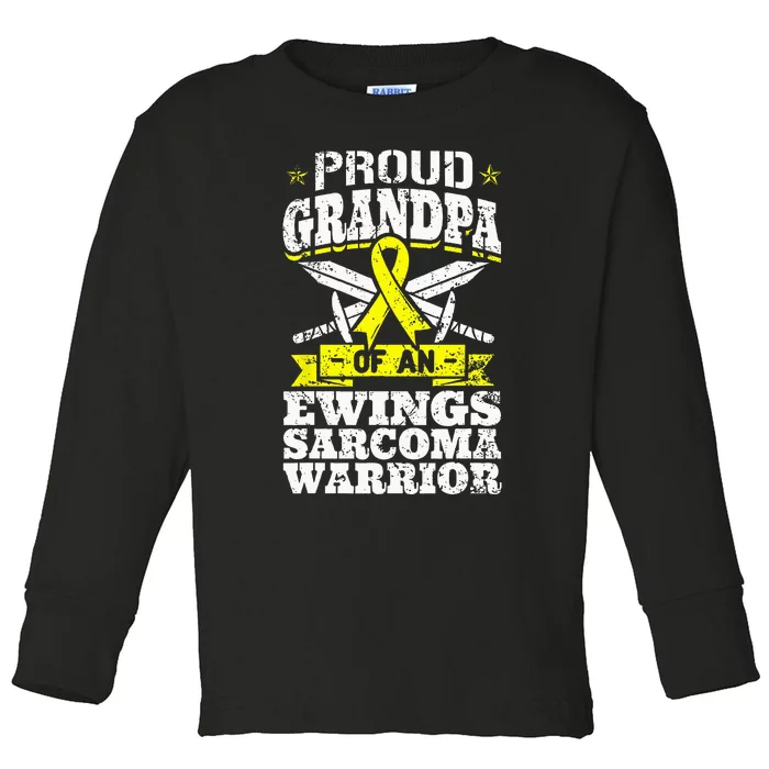 Proud Sister Of A Hodgkins Lymphoma Warrior HL Awareness Toddler Long Sleeve Shirt