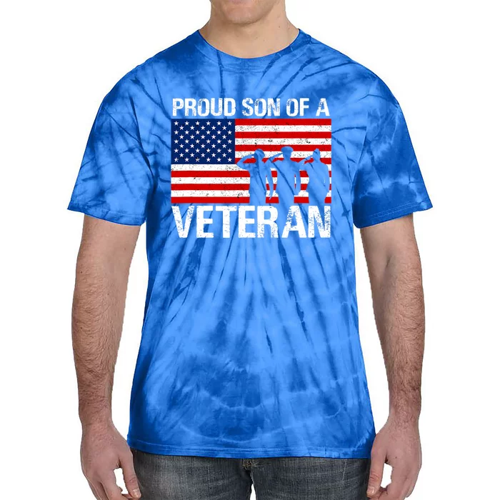 Proud Son Of A Army Veteran Gift Tie-Dye T-Shirt