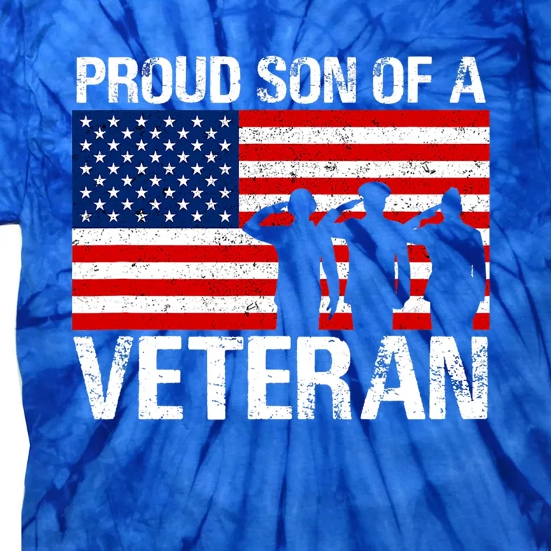 Proud Son Of A Army Veteran Gift Tie-Dye T-Shirt