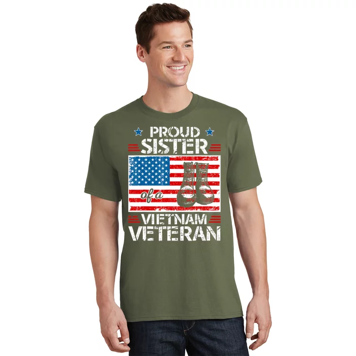 Proud Sister of a Vietnam Veteran Military Family T-Shirt