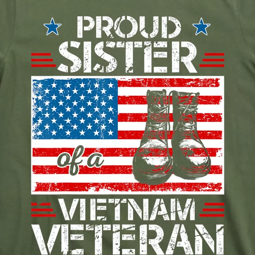 Proud Sister of a Vietnam Veteran Military Family T-Shirt