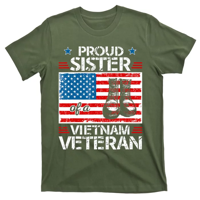 Proud Sister of a Vietnam Veteran Military Family T-Shirt