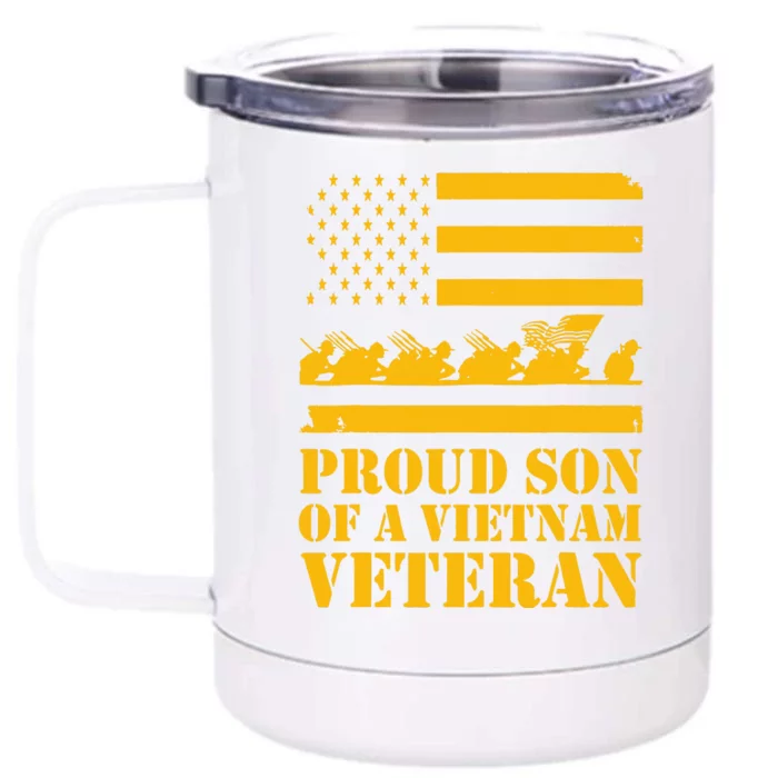 Proud Son Of A Vietnam Veteran Front & Back 12oz Stainless Steel Tumbler Cup