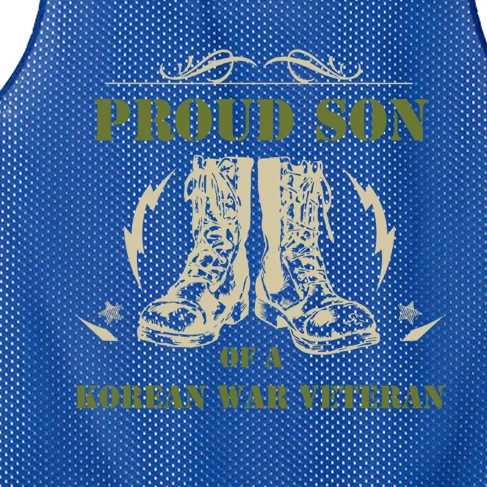 Proud Son Of A Korean War Veteran Gift Mesh Reversible Basketball Jersey Tank