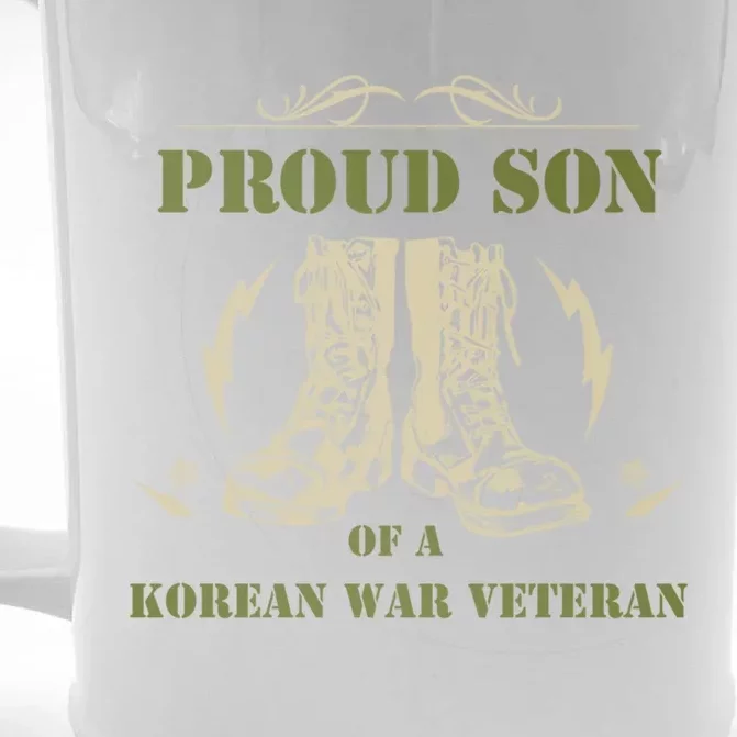 Proud Son Of A Korean War Veteran Gift Front & Back Beer Stein