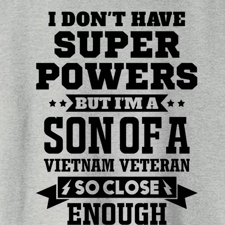 Proud Son Of A Vietnam Veteran Memorial Day Gift Women's Crop Top Tee