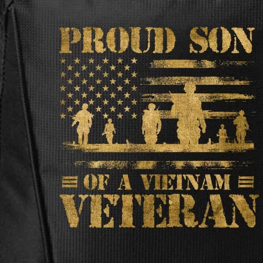 Proud Son Of A Vietnam Veteran Gift City Backpack