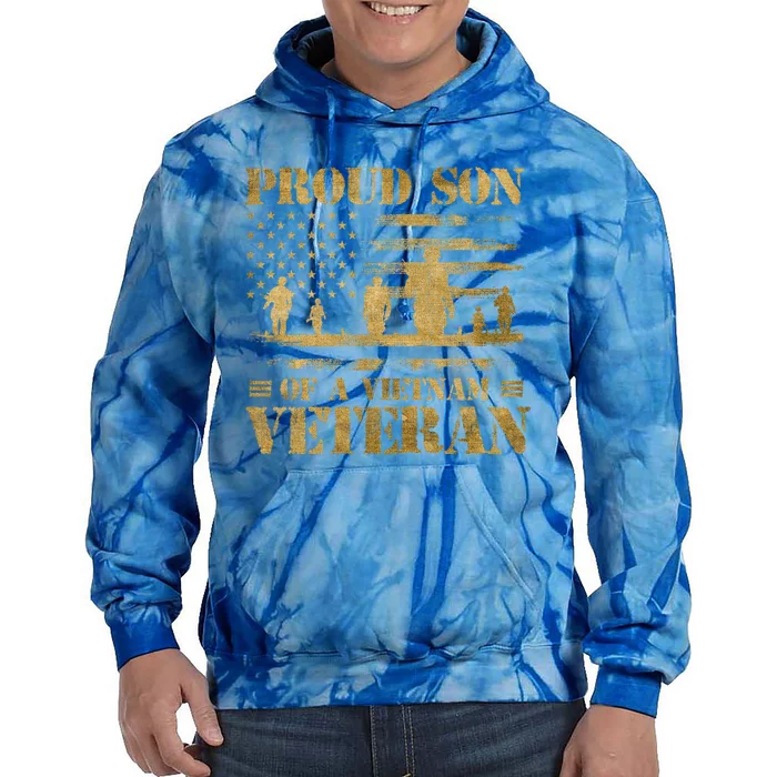 Proud Son Of A Vietnam Veteran Gift Tie Dye Hoodie