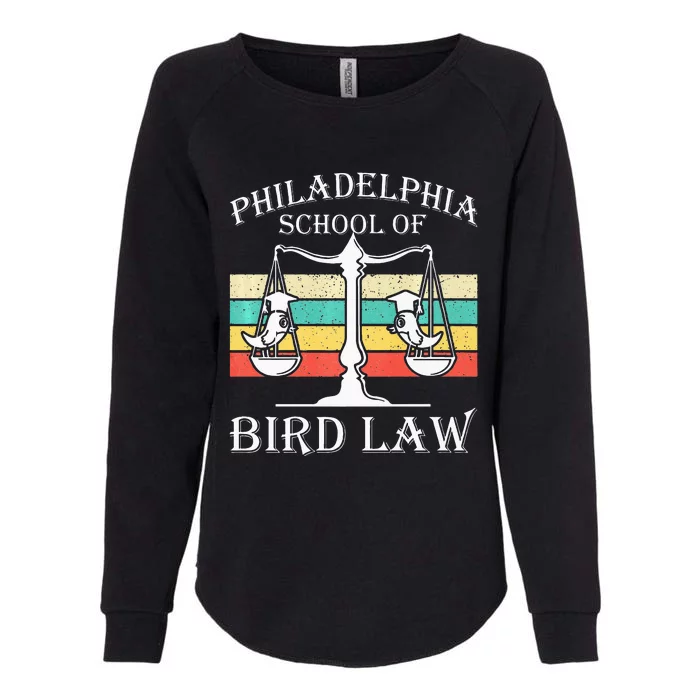 Philadelphia School Of Bird Law Vintage Bird Lover Womens California Wash Sweatshirt