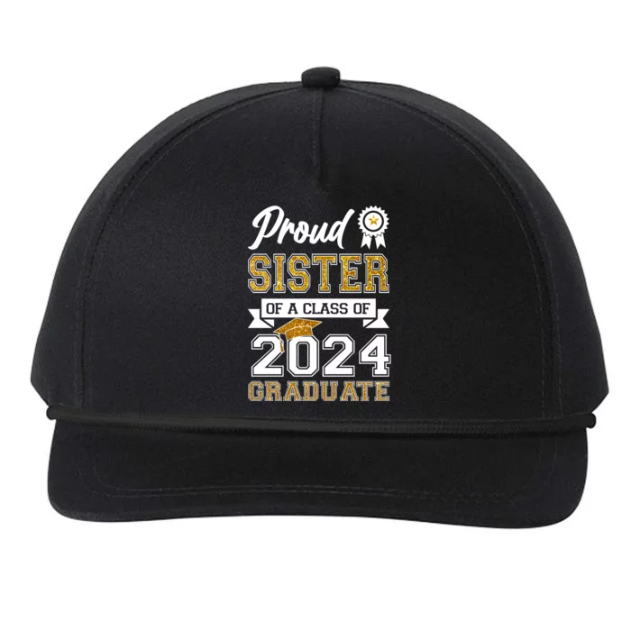 Proud Sister Of The Class Of 2024 Graduate Snapback Five-Panel Rope Hat