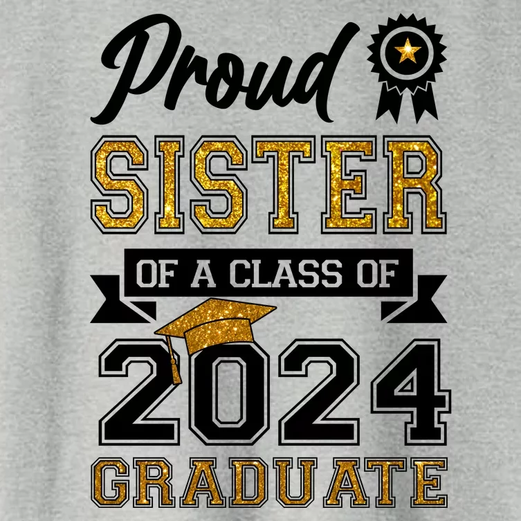 Proud Sister Of The Class Of 2024 Graduate Women's Crop Top Tee