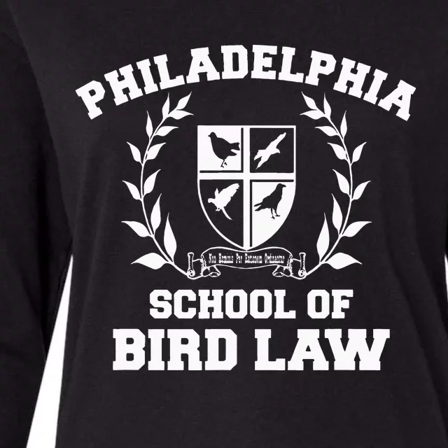 Philadelphia School Of Bird Law Womens Cotton Relaxed Long Sleeve T-Shirt