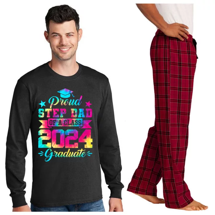 Proud Stepgiftdad Of A Class Of 2024 Graduate Senior 24 Meaningful Gift Long Sleeve Pajama Set