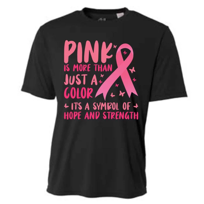 Pink Symbol Of Hope And Strength Breast Cancer Support Gift Cooling Performance Crew T-Shirt