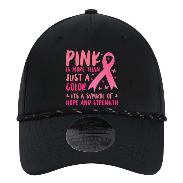 Pink Symbol Of Hope And Strength Breast Cancer Support Gift Performance The Dyno Cap