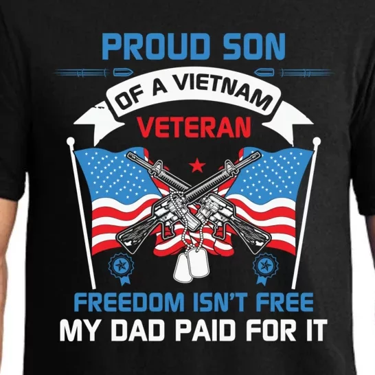 Proud Son Of A Vietnam Veteran Veteran Day US Army Pajama Set