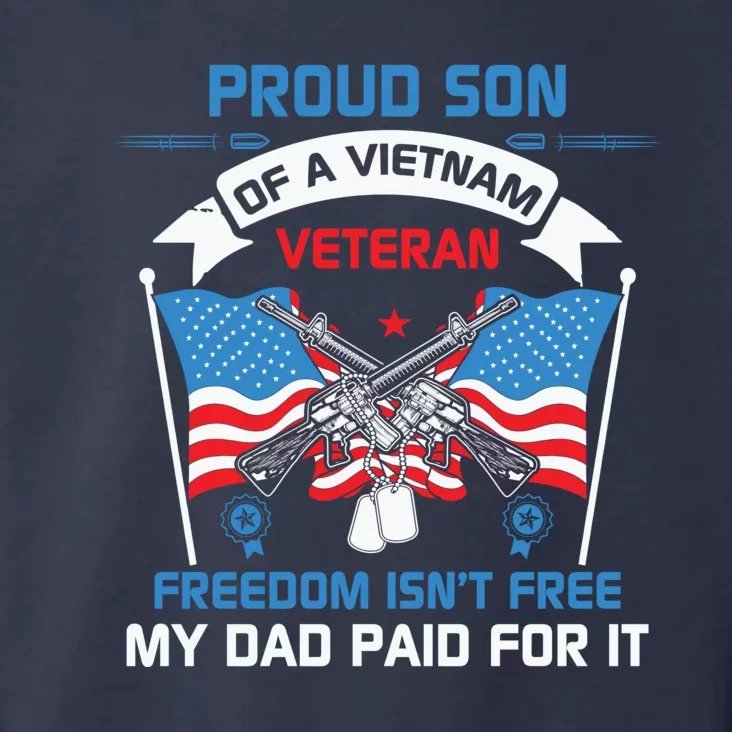 Proud Son Of A Vietnam Veteran Veteran Day US Army Toddler Hoodie