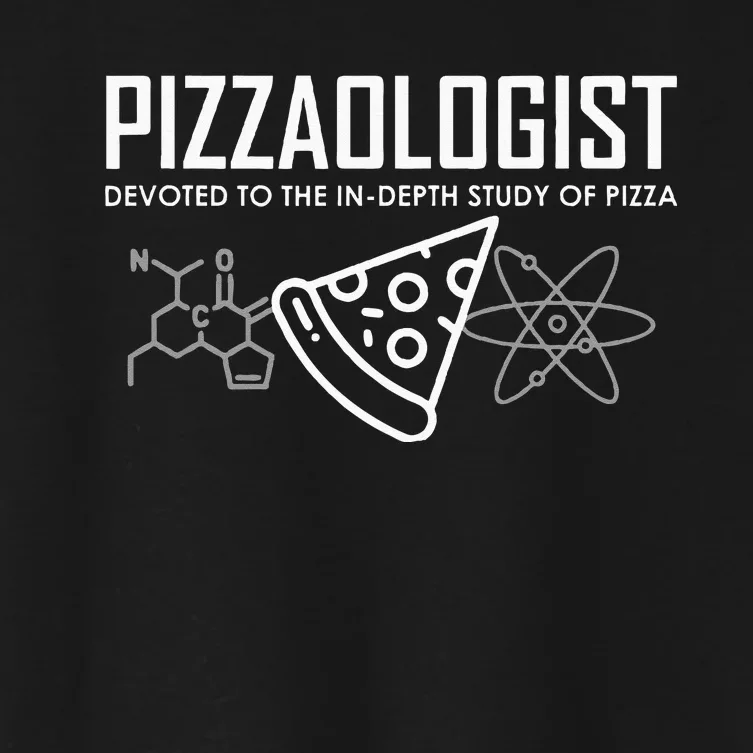 Pizzaologist Study Of Pizza Funny Pizza For Women Men Kids Women's Crop Top Tee