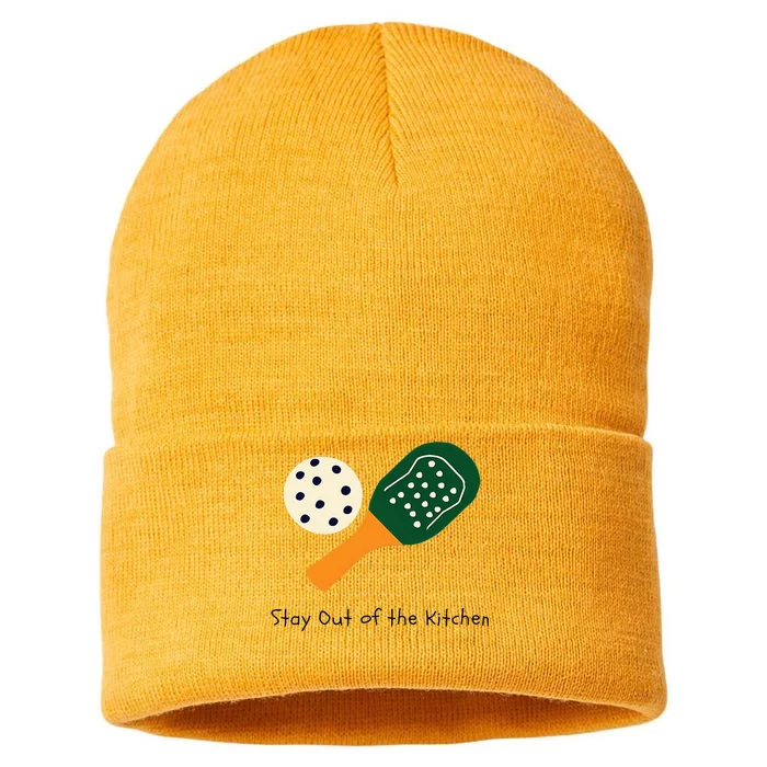 Pickleball Stay Out Of The Kitchen Sustainable Knit Beanie