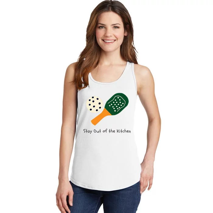 Pickleball Stay Out Of The Kitchen Ladies Essential Tank