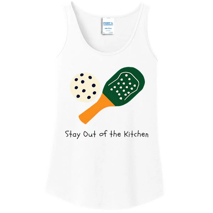 Pickleball Stay Out Of The Kitchen Ladies Essential Tank