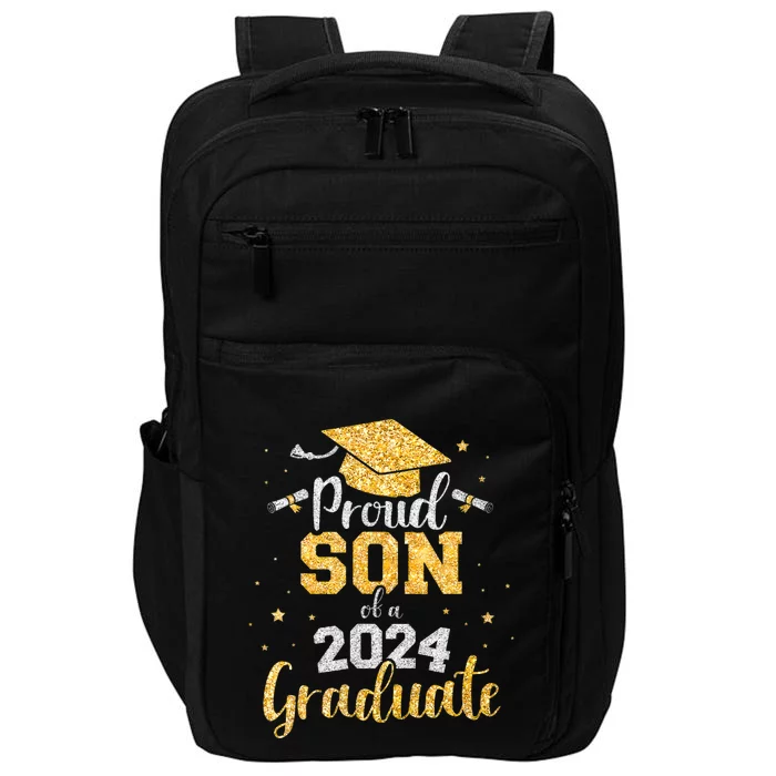 Proud Son Of A 2024 Graduate Class Of 2024 Graduate Senior Graduation Impact Tech Backpack