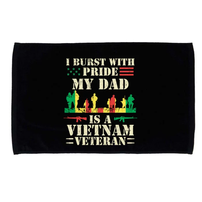 Proud Son Of A Vietnam Veteran Dad Gift Microfiber Hand Towel