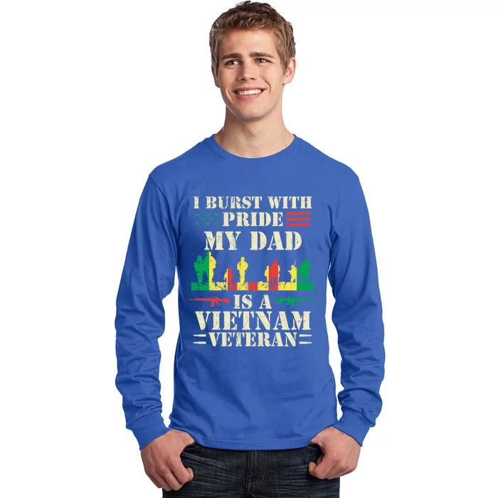 Proud Son Of A Vietnam Veteran Dad Gift Tall Long Sleeve T-Shirt