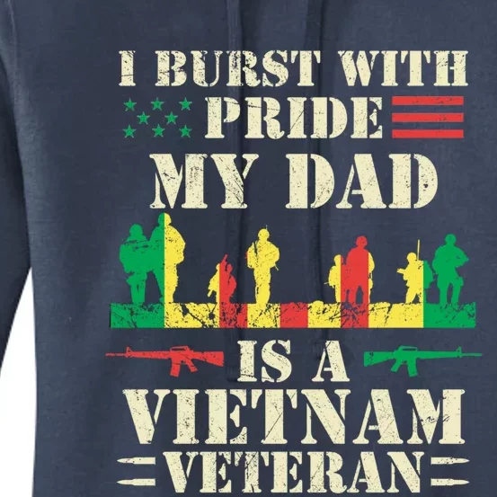 Proud Son Of A Vietnam Veteran Dad Gift Women's Pullover Hoodie