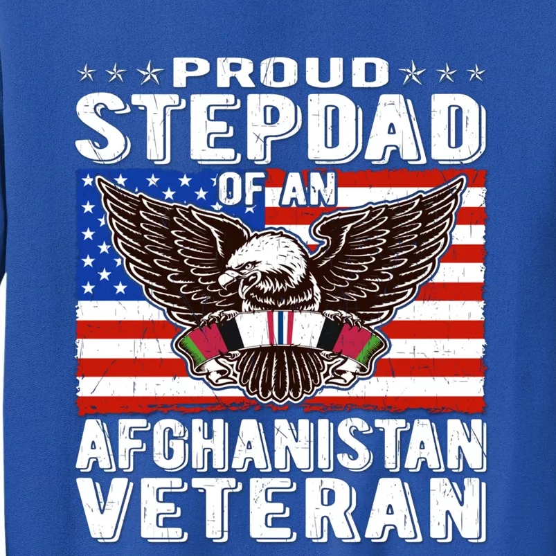 Proud Stepdad Of Afghanistan Veteran Patriotic Military Dad Cute Gift Sweatshirt