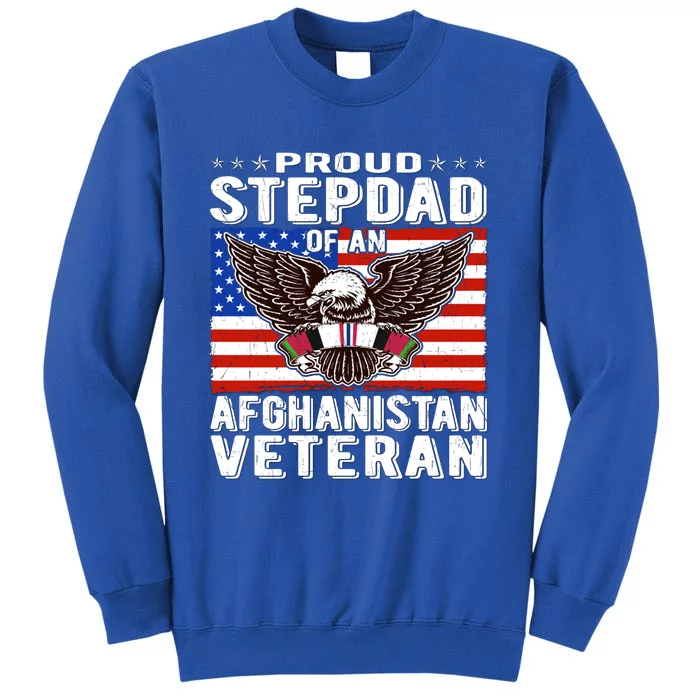 Proud Stepdad Of Afghanistan Veteran Patriotic Military Dad Cute Gift Sweatshirt