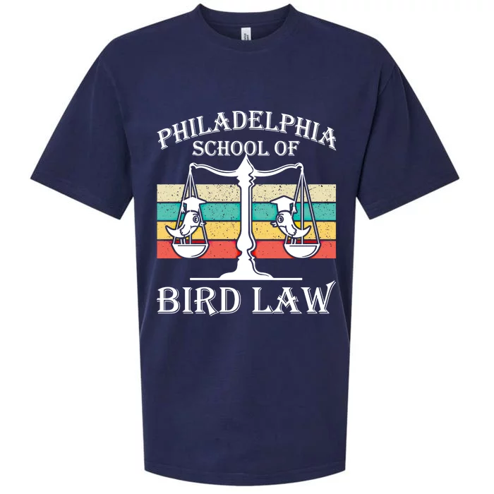 Philadelphia School Of Bird Law Cool Gift Vintage Bird Lover Gift Sueded Cloud Jersey T-Shirt