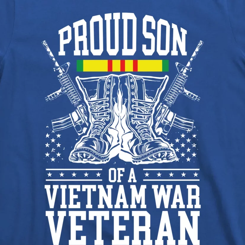 Proud Son Of A Vietnam War Veteran Soldier Father Mother Gift T-Shirt