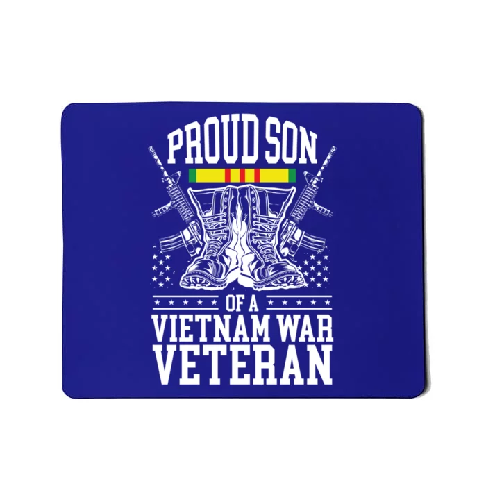 Proud Son Of A Vietnam War Veteran Soldier Father Mother Gift Mousepad